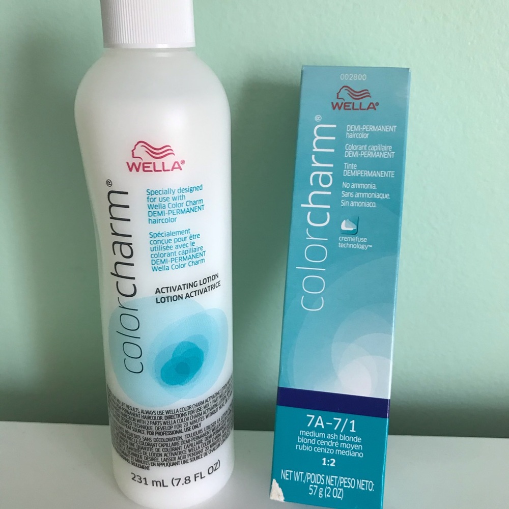 Wella ColorCharm Toner & Activator Lotion Bundle